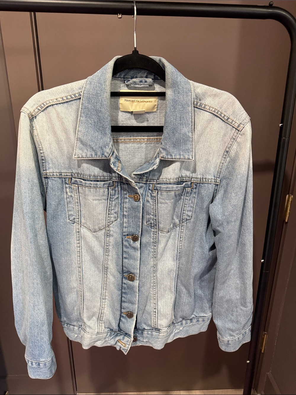 Pilcro and the Letterpress Light Blue Denim Jacket